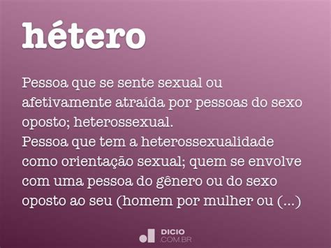 Hétero: O que é, significado